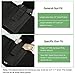 GVN Ankle Holster for Concealed Carry | Non-Slip with Holster Fits Glock 42, 43, 36, 26, Smith and Wesson Body guard .380, .38, Ruger LCP, LC9 (Black)