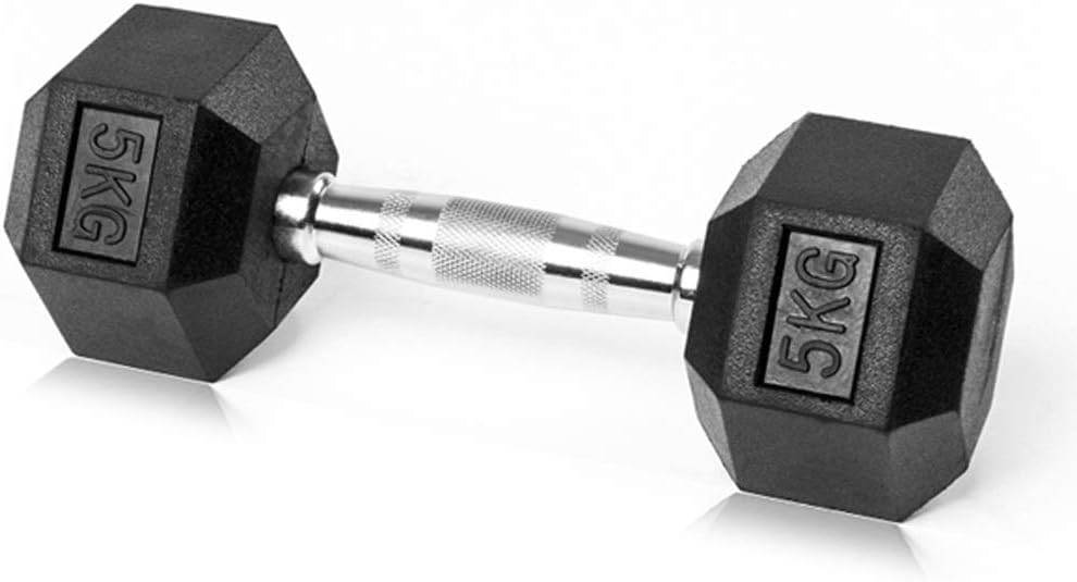 Love lamp Dumbbells Hex Dumbbell Fitness Fixed 5KG Non-Slip Dumbbell Ergonomic Handle Cross Training and Functional Training Black Dumbbells 20 lbs