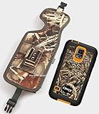 Camouflage Realtree Rugged Heavy Duty Holster Pouch with Metal Belt Clip Fits for Samsung Galaxy Note 4 Otterbox Case On