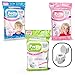 Potty Shields Toilet Seat Covers Disposable (12 Pack, Floral) - XL Waterproof Toilet Cover for Toddlers, Kids & Adults - Portable & Individually Wrapped for Travel, Potty Training & Public Restrooms