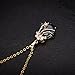YAZILIND Cute 18K Gold Plated Crystal Pendant With Necklace for Women