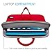 LOVPHONE 15.6 Inch Laptop Sleeve, Water-Resistant Notebook Computer Case Cover for MacBook Air/Pro/Lenovo/ASUS/Samsung/Acer/HP and All 15 Inch Notebooks,Slim-fit Neoprene Briefcase(Red)