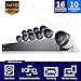Samsung SDH-C75100 16 Channel 1080p Full HD DVR Video Security System 10 Outdoor Weather Resistant Bullet Camera (SDC-9441BC) with 2TB Hard Drive