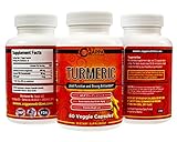 Turmeric Supplement - Turmeric Pills Curcumin with BioPerine - 650 mg High Potency Healthy Joint Function, Pain Relief, Healthy Heart, Anti-Aging and Strong Antioxidant, BioPerine, Made in the USA