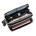 LATH.PIN Women Zipper Wallet Owl Wallet Purse Canvas Phone Card Holder with Coin Pocket and Strap