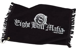 ACTION Billiards towel with Eight Ball Mafia design
