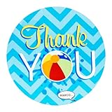 Summer Beach Ball Pool Party Supplies - Thank-You Notes (8)