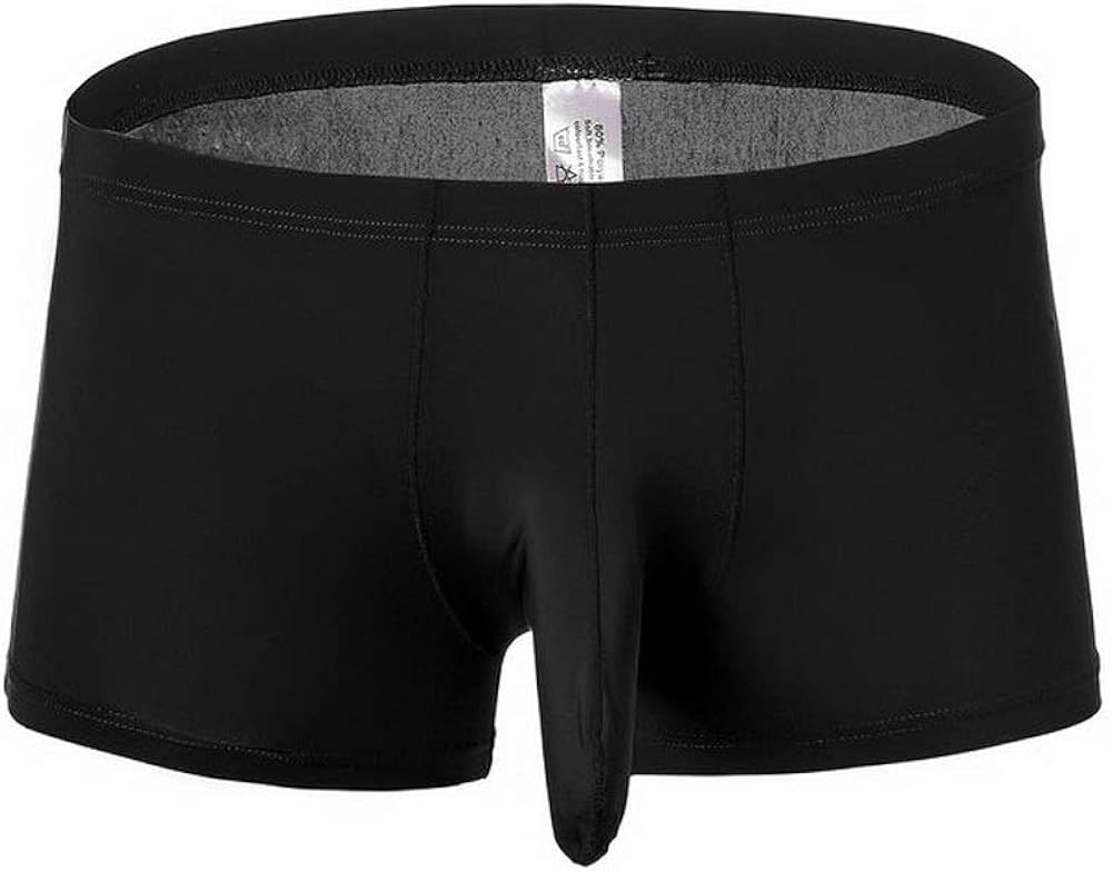 Naturemore Mens Elephant Underwear Ice Silk Youth Sexy Boxer Trunks Black Amazon.ca Clothing