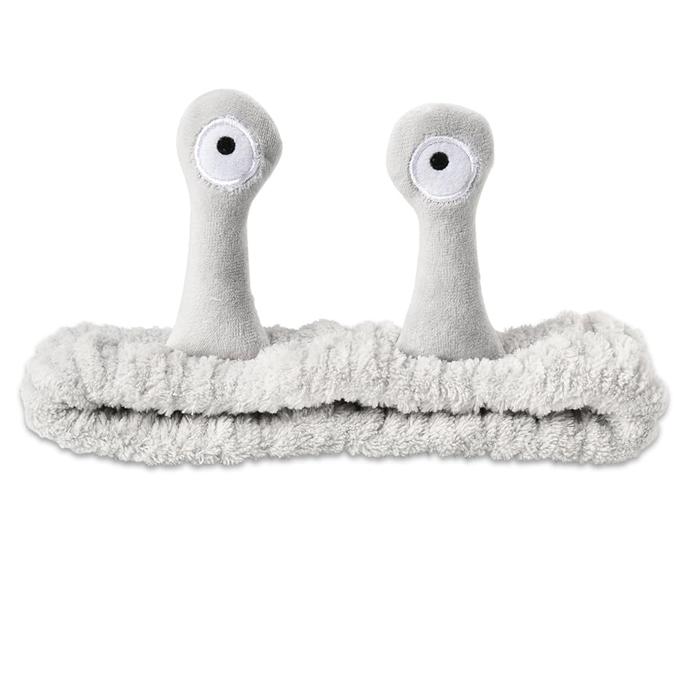 Snail Spa Makeup Headbands for Women Girls Wide Hair Elastic Bands No Damage for Girls Wide Yoga Headband for Women's Hair Fluffy Headband for Skincare Non Slip Hairband for Washing Face — image 1