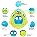 Peradix Baby Float Water Toys with Inflatable Canopy Sunshade Swimming Pool Boat Floating Ring (Apple Green)