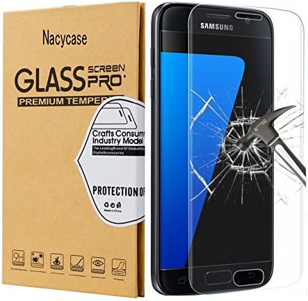 Galaxy S7 Screen Protector,Galaxy S7 Tempered Glass,Nacycase Galaxy S7 Full Coverage HD Clear Tempered Glass Screen Protector for Samsung Galaxy S7 (1 Pack)
