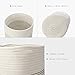 Mkono Cotton Rope Plant Basket Modern Indoor Planter Up to 11 Inch Flower Pot Woven Storage Organizer with Handles Home Decor, 12