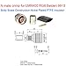 N Connectos Male Crimp Connector 50 ohm for LMR400 Belden 9913 RG8 Pack of 5 Piece
