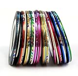 Sannysis 70 Color Rolls Striping Tape Line Nail Art Decoration Sticker