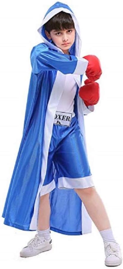 Children Boxing Boxer Halloween Costume Cosplay Dress-Up Role Play Suit for Kids
