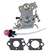 Hipa Repace Carb Carburetor Assy with Primer Bulb for Poulan PPB4218 P3818AV P4018AV PP3816AV PP4218AV PP4218AVHD PP4218AVL SM4218AV S1970 Chainsaw # 530035589 530035590 ZAMA W-26 C1M-W26