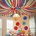 Homder Crepe Paper Streamers Party Streamers for Birthday, Wedding, Festival Party Decorations, 1.77 Inch x 82 Feet (6 Rolls)