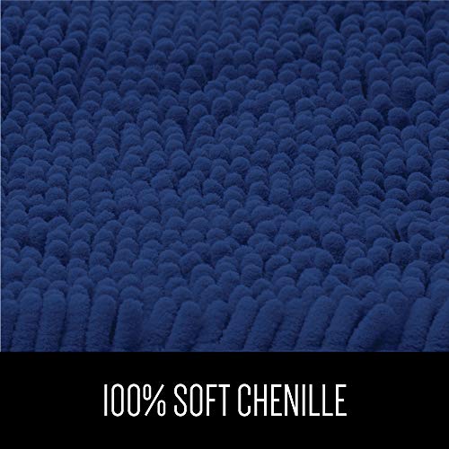 Gorilla Grip Original Luxury Chenille Bathroom Rug Mat, 17x24, Extra