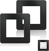 Fuitke Light Switch Covers Matt Black 3.38 Inch Acrylic 2 Pack view 1