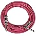 Seismic Audio SAGCRPK-20 Pink 20-Feet Woven Cloth Guitar/Instrument Cable