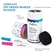 WallDeca Low-Odor Dry Erase Markers, Fine Tip, Assorted 13 Colors, Whiteboard Marker Pens Erasable Calendar (Standard Kit)
