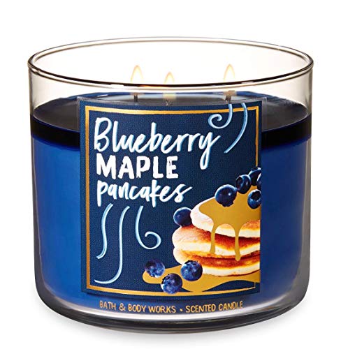 Bath and Body Works Blueberry Maple Pancakes Candle – Large 14.5 Ounce 3-wick Limited Edition Fall Cafe Candles