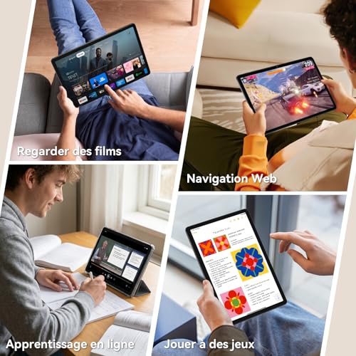 TABWEE Android 16 Tablette 11 Pouces - 24Go RAM+128Go (2To TF), Octa-Core, 90Hz Écran, 8000mAh, 13MP+8MP, Widevine L1, Gemini AI 3.1 Pro, Charge Inversée, GPS, Tablette Tactile (Garantie de 4 Ans)