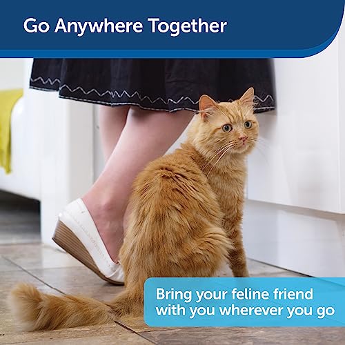 PetSafe Disposable Cat Litter Box - Collapsible Covered Design for Travel - from The Makers of ScoopFree Self Cleaning Litter Box - Includes 4.3 lb Premium Blue Original Crystal Cat Litter