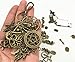100g Mixed Charms Pendants Assorted DIY Antique Bronze Charms Pendant for Crafting Bracelet Necklace Jewelry Findings Jewelry Making Accessory (Bronze)