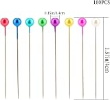 AIEX 100Pcs 1.5in Plastic Ball Head Sewing Pins Multicolor for Craft view 2