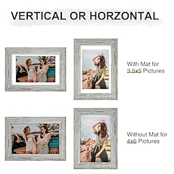 Vittanly 4x6 Picture Frame for Wall, Display 3.5x5