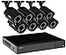 Q-See Surveillance System QTH163-8CN-2 16-Channel HD Analog DVR with 2TB Hard Drive 8-1080p Security Cameras (Black)