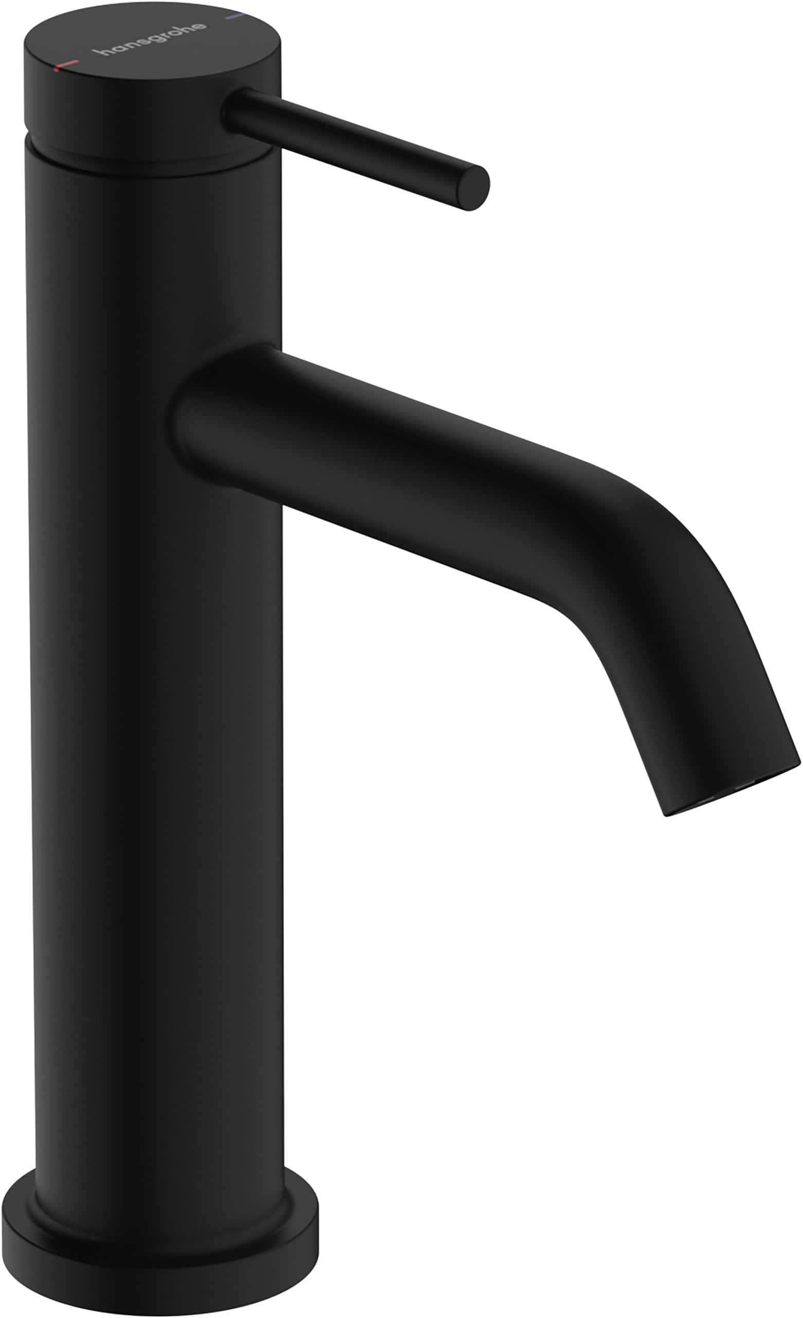 hansgrohe Tecturis S - Bathroom tap Without Waste Set, Bathroom Sink Water tap with spout Height 110mm, Bathroom Mixer tap Water-Saving (EcoSmart+), matt Black, 73311670