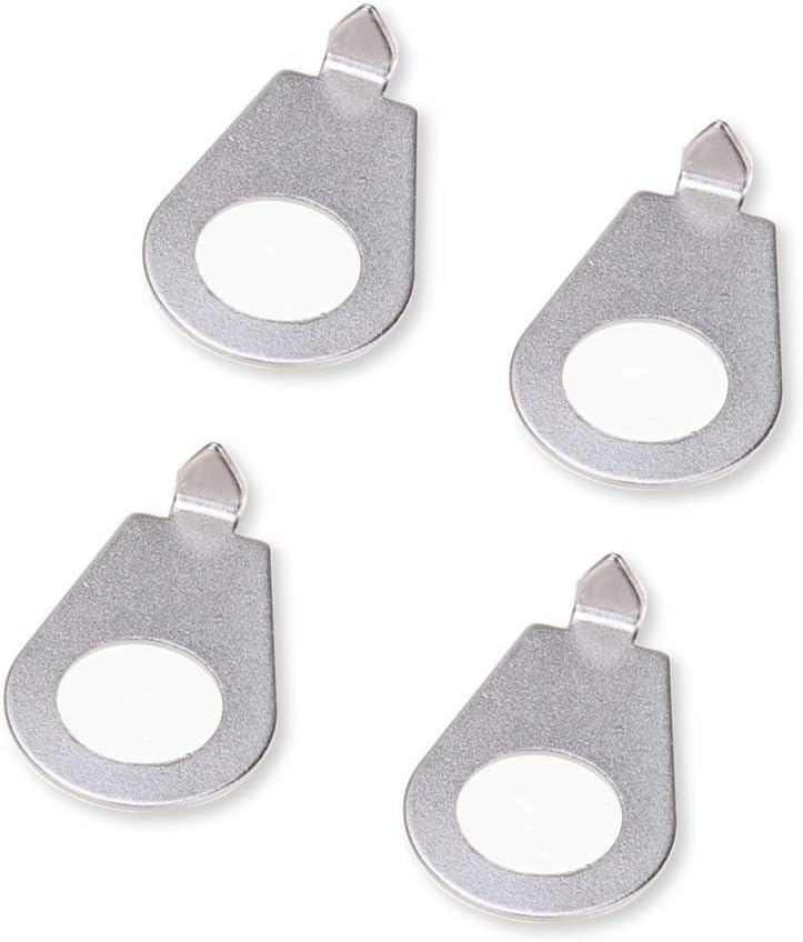 Musiclily Pro Metric 8.5mm LP Guitar Knobs Pointer Plate Knob Position Indicator for Epiphone Les Paul Electric Guitar Chrome Nickel (Set of 4)