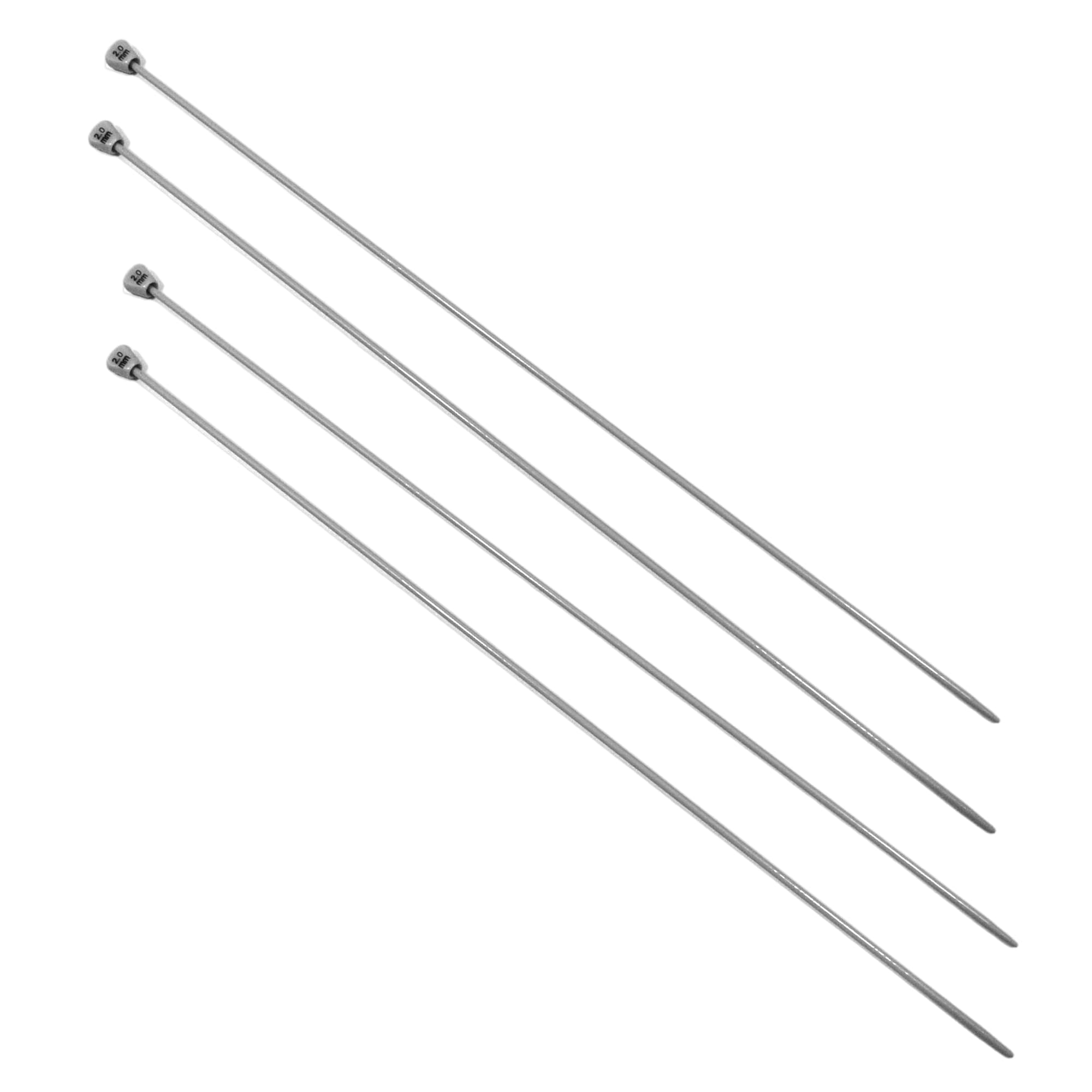 JYC CREATIVE 2 Sets of Metal Circular Knitting Needles, Double Pointed Knitting Needles 5 mm to 80 cm Fixed, for Beginners and Professionals, Manual and Textile Projects,