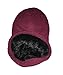 Unisex Slouchy Winter Hats Knitted Beanie Caps Men Women Soft Warm Ski Hat (Wine Red)