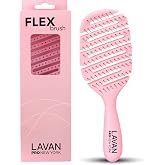 LAVANPRO New York Flex Detangling Hair Brush (BABY PINK)