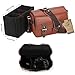 Koolertron Waterproof Vintage fashionable PU Leather DSLR Camera Bag Shoulder Messenger Bag Fit DSLR with 2 lenses For Canon Sony Nikon Canon Olympus And So On (Brown)