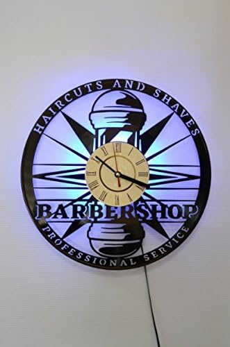 Barbershop Ornament Design Wall Light, Night Light Function, Car Original Home Interior Decor, Wall Lamp, Perfect Gift (Blue)