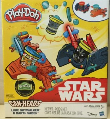 Play-Doh Star Wars Luke Skywalker vs. Darth Vader & Play-Doh Glow In the Dark Can-Heads