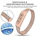Compatible Fitbit Flex 2 Bands, Stainless Steel Milanese Loop Wrist Metal Mesh Replacement Accessory Replacement for Fitbit Flex 2(Milanese Rose Gold)
