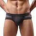 NEARTIME Men's Underwear, Mens Low Waist Boxers Briefs Men Underpants Soft Shorts (L, Gray) …