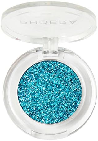 huichang PHOERA Glitter Shimmering Color Eye Shadow Powder Palette Metallic Eyeshadow Palette Cosmetic (Blue)