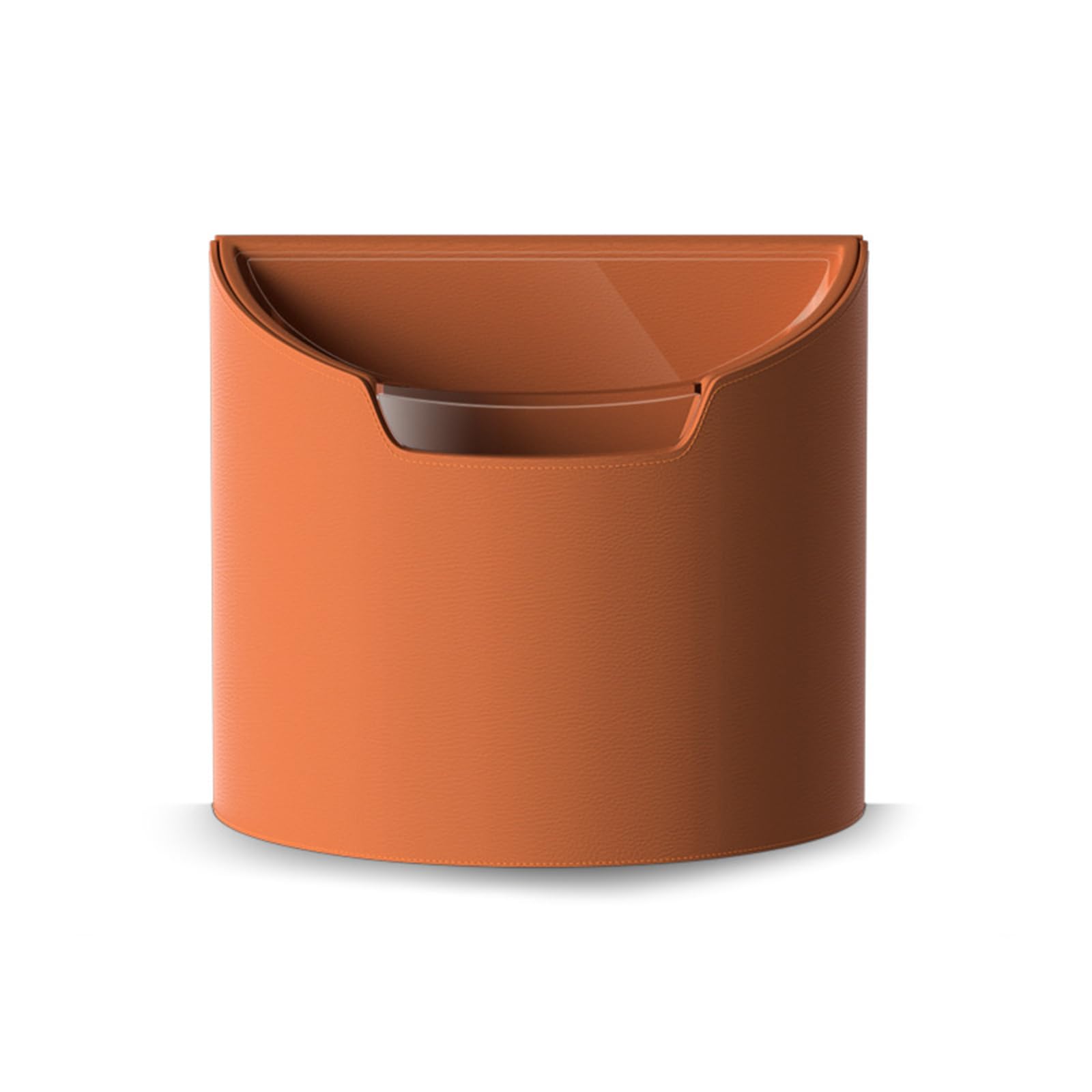 Photo 1 of LoopTime Leakproof Car Trash Can,Mini Car Trash Bin for SUV and Truck,Small Removable Liner Garbage Can,Waterproof Automotive Trash Can for Vehicle,Home,Office,Multipurpose,Easy to Clean (Orange)