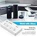 WiFi Smart Power Strip Socket with Alexa,Weton Wireless Multi-Plug Timer Switch Power Strip Surge Protector with 4 AC Outlets 4 USB Port Remote Control Via Free App for IOS/Android Smart Phone/Tablets