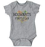 Brisco Brands Hogwarts First Year Cool Shirt Funny Gift Harry Potter Baby Romper Bodysuit