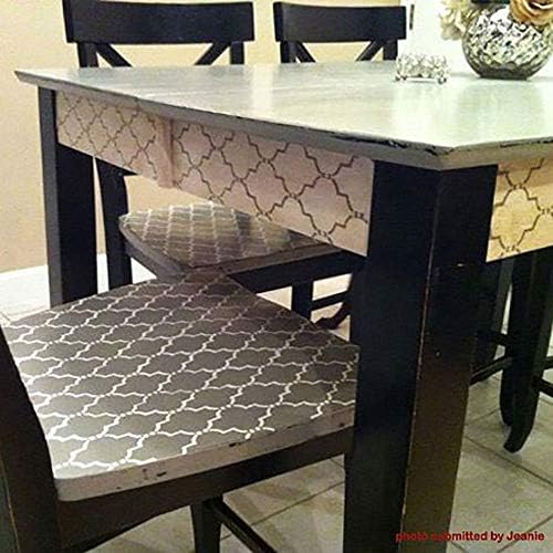 WallDesign Plastic Lattice Grill Paint Stencil (14.7 x 10.8 inch design)