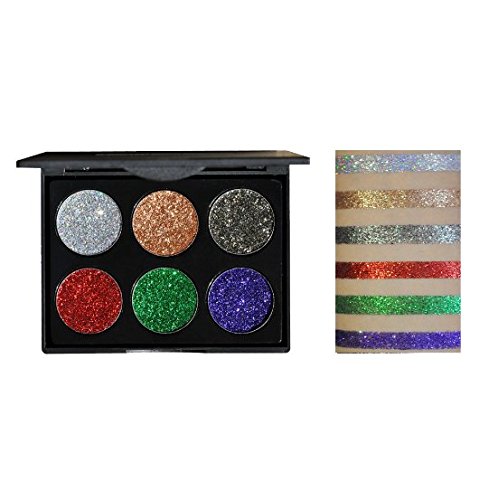 VNDEFUL Model B Diamond Sequins Eyeshadow Tray, Sparkle Chive Powder High Gloss Eyeshadow, Shimmer Eyeshadow