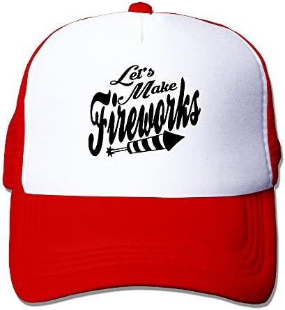 Let's Make Fireworks 4th-of-July Trucker Hat Snapback Cap