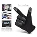 Vbiger Winter Pu Leather Warm Touch Screen Gloves, Warp-knitted Velvet Cashmere Male Gloves in Moderate Size (Black)
